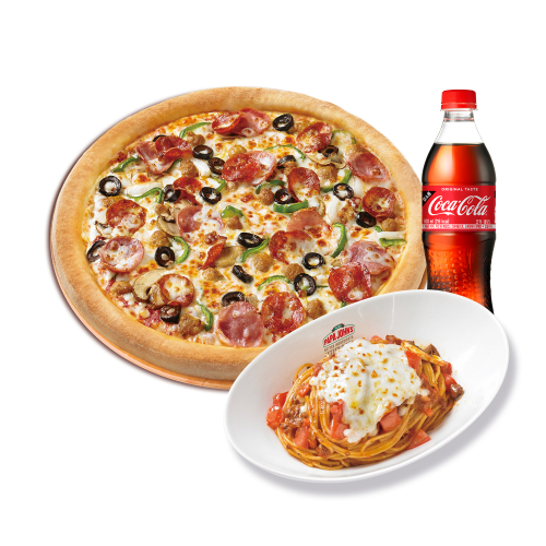오리지널 수퍼 파파스(L)+파파스 파스타(미트)+코카-콜라500ml