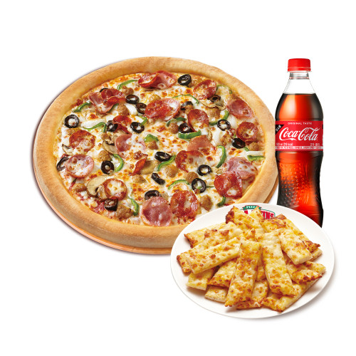 오리지널 수퍼 파파스(L)+치즈 스틱+코카-콜라500ml
