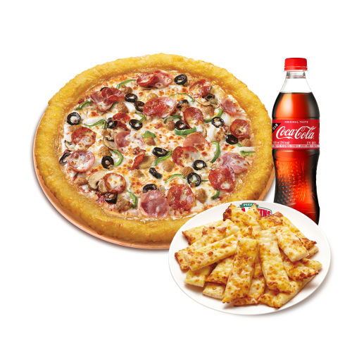 치즈롤 수퍼 파파스(L)+치즈 스틱+코카-콜라500ml