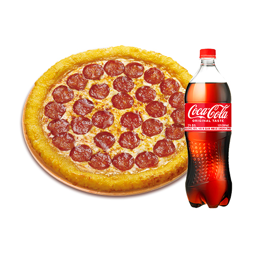 치즈롤 페퍼로니(L)+코카-콜라1.25L