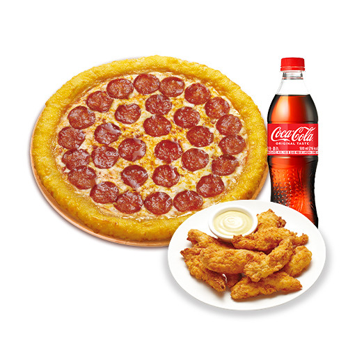 치즈롤 페퍼로니(L)+치킨 스트립+코카-콜라500ml