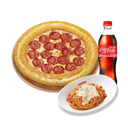 골드링 페퍼로니(L)+파파스 파스타(미트)+코카-콜라500ml