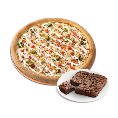 오리지널 스파이시 치킨 랜치(L)+더블 초코칩 브라우니