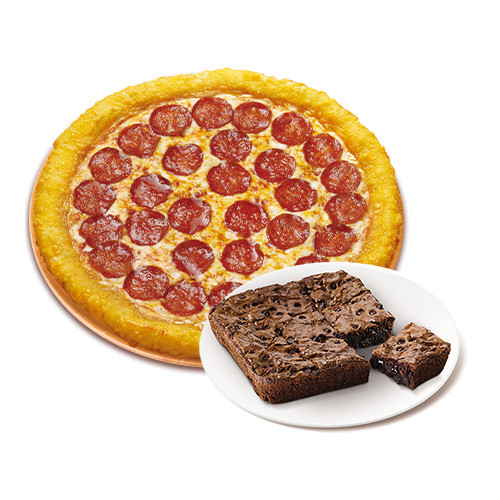 치즈롤 페퍼로니(L)+더블 초코칩 브라우니