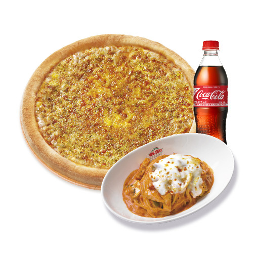 오리지널 식스 치즈(L)+파파스 파스타(로제)+코카-콜라500ml