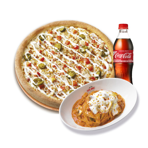 오리지널 스파이시 치킨 랜치(L)+파파스 파스타(로제)+코카-콜라500ml