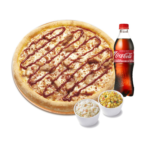 오리지널 치킨 바비큐(L)+파파 콘 샐러드+파파 코울슬로+코카-콜라500ml