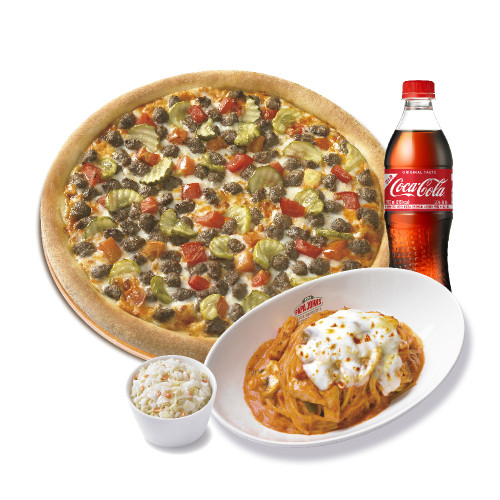 오리지널 더블 치즈버거(L)+파파스 파스타(로제)+파파 코울슬로+코카-콜라500ml