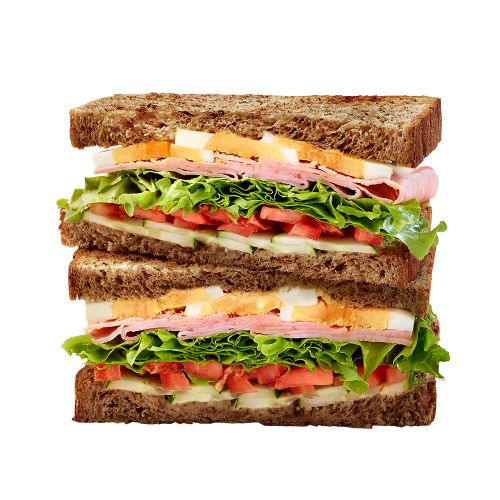 브라운 햄에그 샌드위치