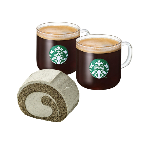 [고맙습니다] 카페 아메리카노 T 2잔 + 부드러운 흑임자 롤