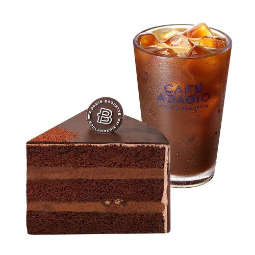 달콤한 초코 세트(부드러운 초코가나슈 케이크(조각)+아이스 아메리카노)