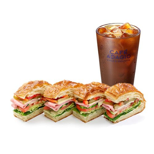 꿀조합 런치 세트(런치 샌드위치+아이스 아메리카노)