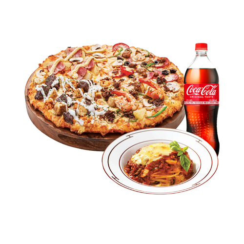 (오리지널)베스트콰트로 L + 뉴치볼 + 콜라 1.25L