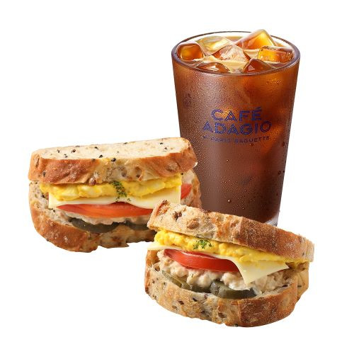저당 샌드위치 세트(치킨에그 통곡물 샌드위치+아이스 아메리카노)