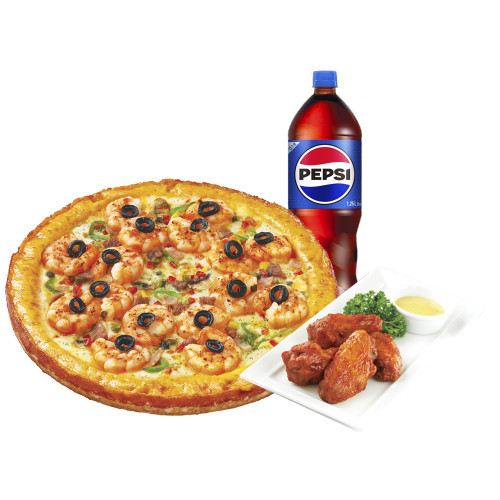 쉬림프골드M+핫윙4+콜라1.25L