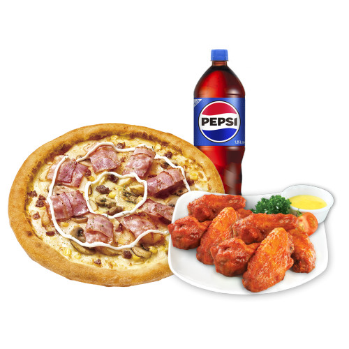 포테이토M+핫윙8+콜라1.25L