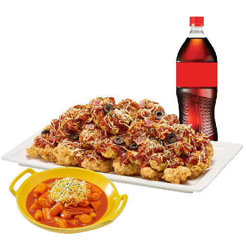 (레귤러/순살)Two 콤비네이션+떡볶이+콜라1.25L