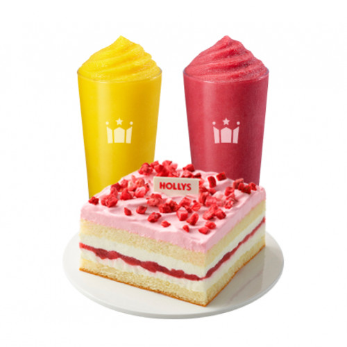 애플망고 스무디 + 딸기 스무디 + 딸기 치즈케익 쏘스윗박스