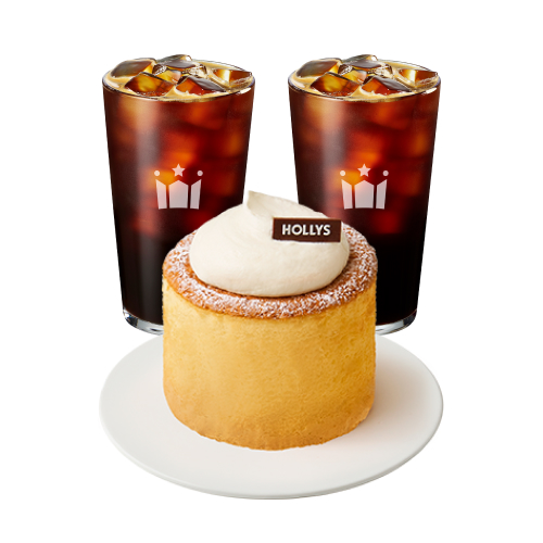 아메리카노 R 2잔 + 생크림 가득 카스텔라