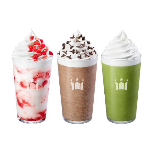 딸기 치즈케익 할리치노 R + 헤이즐넛 초코칩 할리치노 R + 제주 말차 할리치노 R