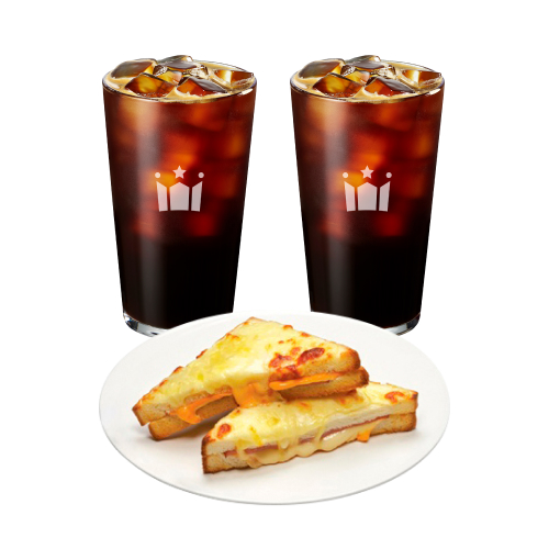 간편하게 즐겨요 (아메리카노 R 2잔 + 크로크무슈)