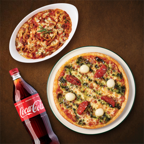바질토마토피자(8인치)+볼로네제+콜라1.25L