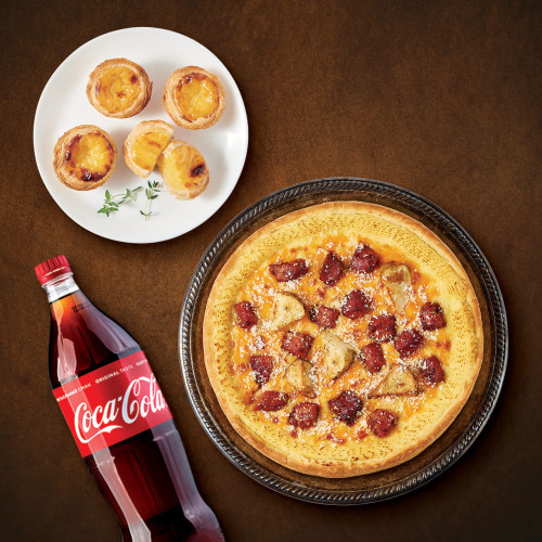 바비큐시카고피자+에그타르트+콜라1.25L