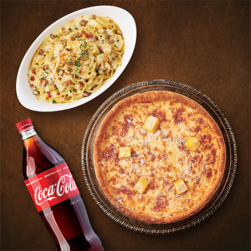 시카고딥디쉬피자+까르보나라+콜라1.25L