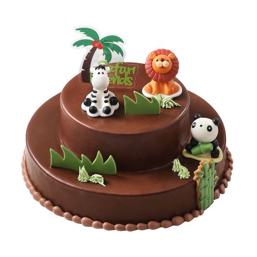사파리 친구들 이야기 케이크(2단)