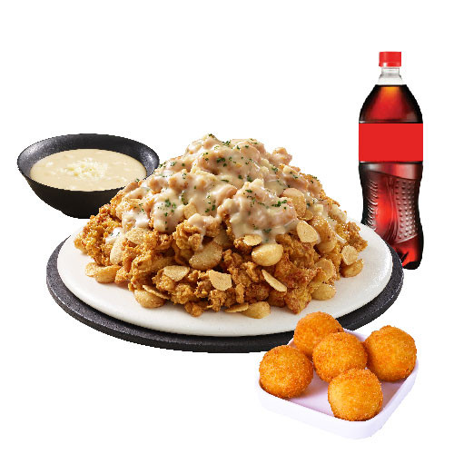 (오리지널/순살)갈릭 인 더 딥+오리지널치즈볼+콜라1.25L