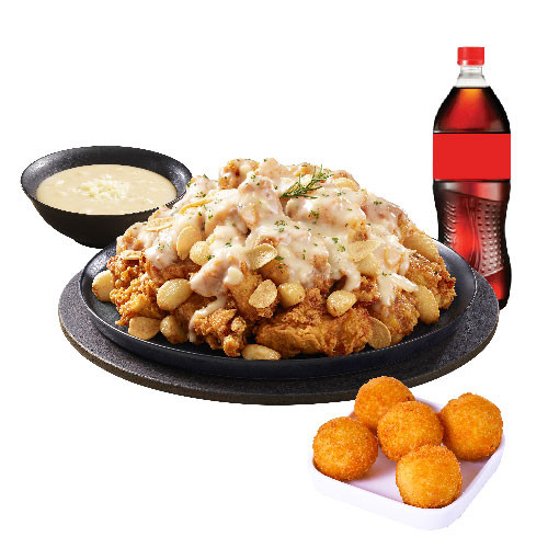 (레귤러/순살)갈릭 인 더 딥+오리지널치즈볼+콜라1.25L