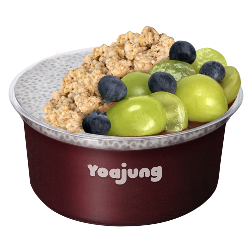 ['그레이프베리' 요아정 아사이 M사이즈]아사이+청포도+블루베리+그래놀라+치아푸딩+꿀