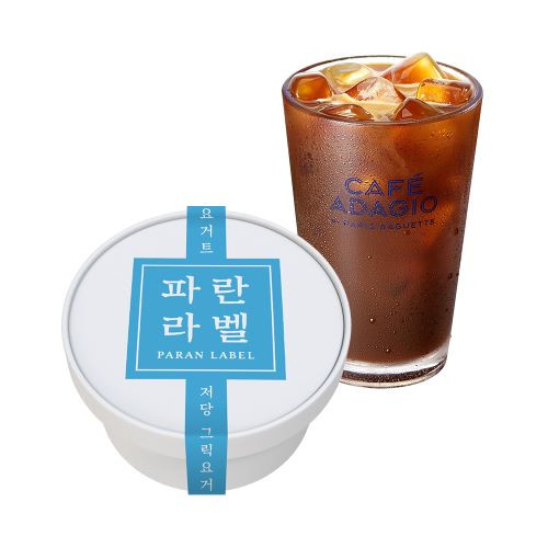 저당 그릭요거트 세트(파란라벨 저당 그릭요거크 컵케이크+아이스 아메리카노)