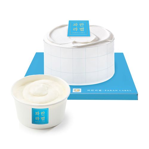 그릭요거트 선물세트(파란라벨 저당 그릭요거트 케이크+파란라벨 저당 그릭요거트 컵케이크)