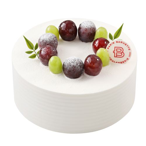 우유가득 생크림 케이크 2호(거봉&청포도)