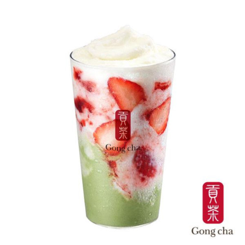 딸기 말차 크러쉬