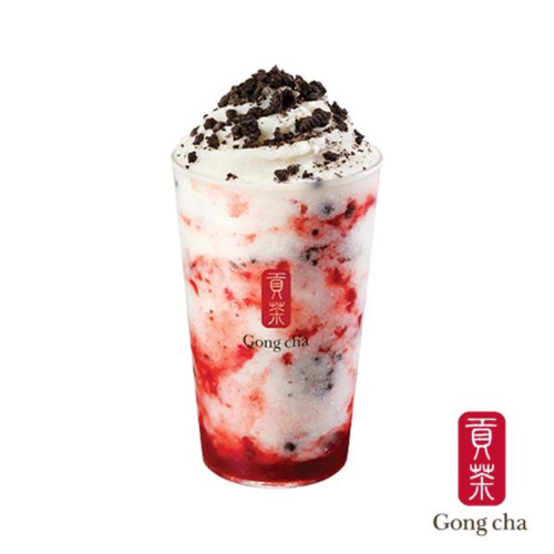 딸기 쿠키 스무디