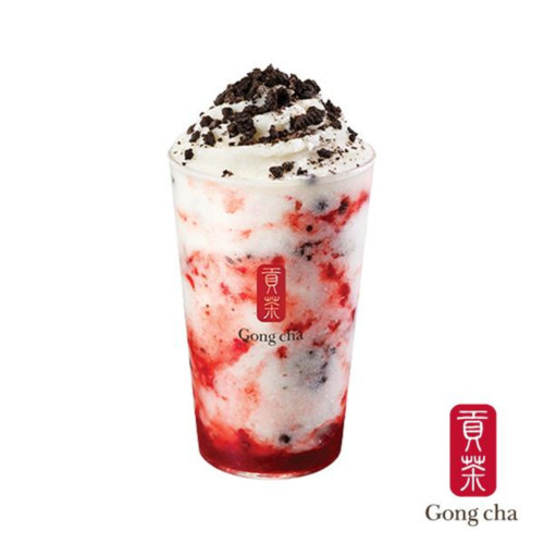 딸기 쿠키 스무디