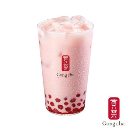 딸기 쥬얼리 밀크티 L