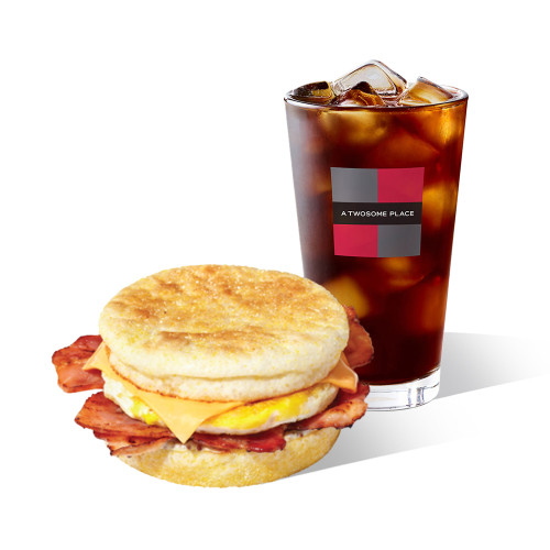 부드러운 에그 잉글리쉬 머핀 + 아메리카노 R