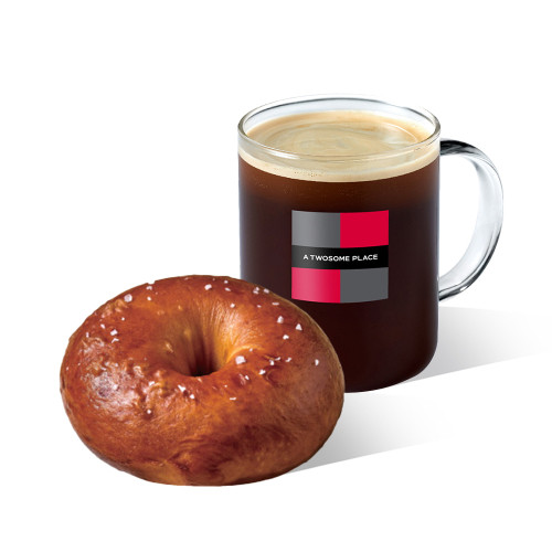 소금 프레첼 베이글 + 아메리카노 R