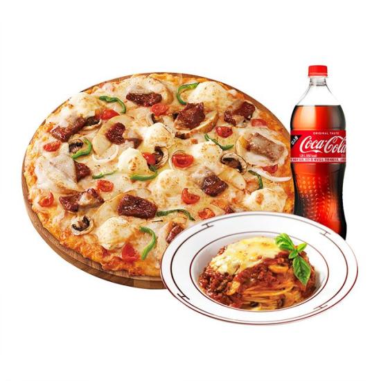 (오리지널) K-쌈장 채끝 스테이크 L + 뉴치볼 + 콜라 1.25L