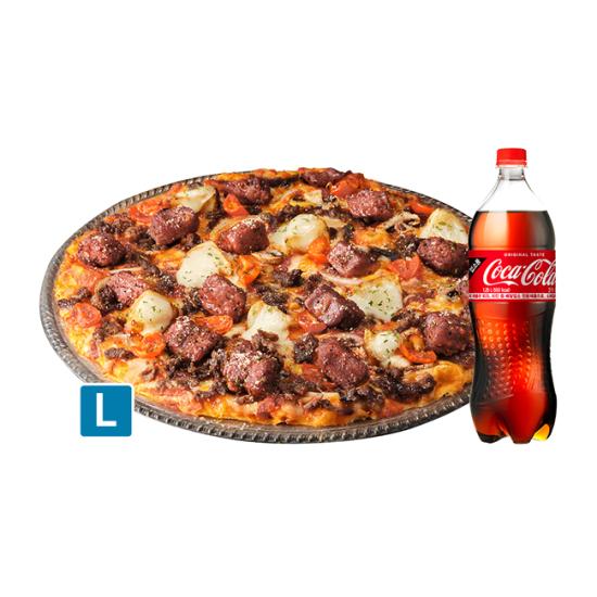 도미노피자 와일드 와일드 웨스트 스테이크 피자 L+콜라 1.25L