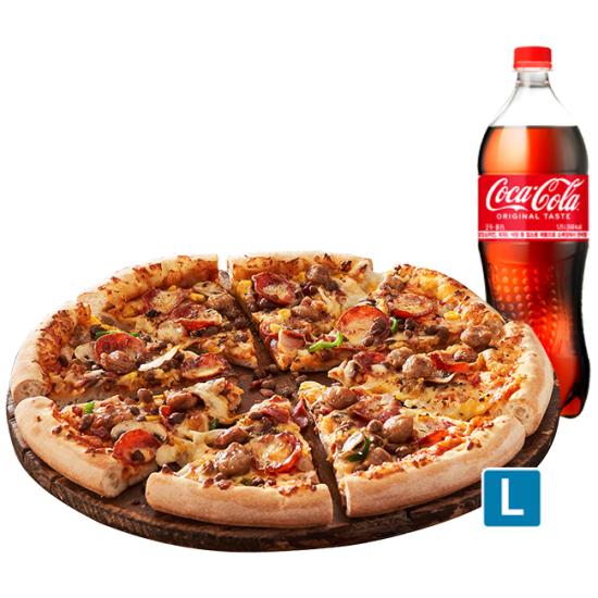 도미노피자 (오리지널) 뉴욕오리진 L + 콜라 1.25L