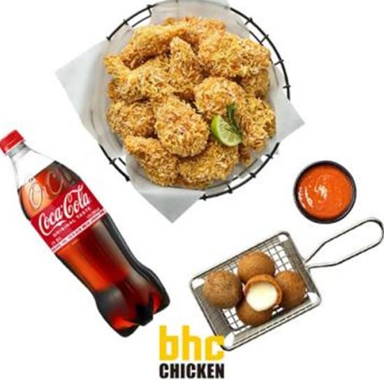 BHC 콰삭킹+치즈볼+콜라1.25L