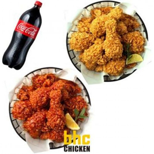 BHC 후라이드+양념치킨+콜라1.25L