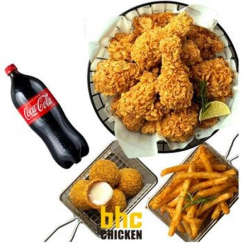 BHC 후라이드+케이준프라이+뿌링치즈볼+콜라1.25L