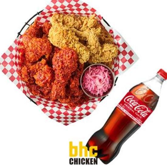 BHC 후라이드반퐈이어킹반+콜라1.25L