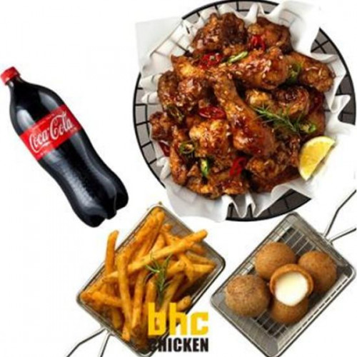 BHC 맛초킹+케이준프라이+치즈볼+콜라1.25L