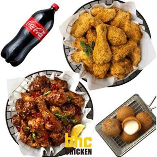 BHC 뿌링클+맛초킹+치즈볼+콜라1.25L